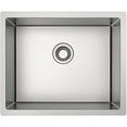 thumbnail image 1 of Hanover 18" Stainless Steel Undermount Single Bowl Sink | Handmade Pure Nano Brushed Surface | Rubber Pad and Wire Rack Included | 18 Gauge Steel, 1 of 9