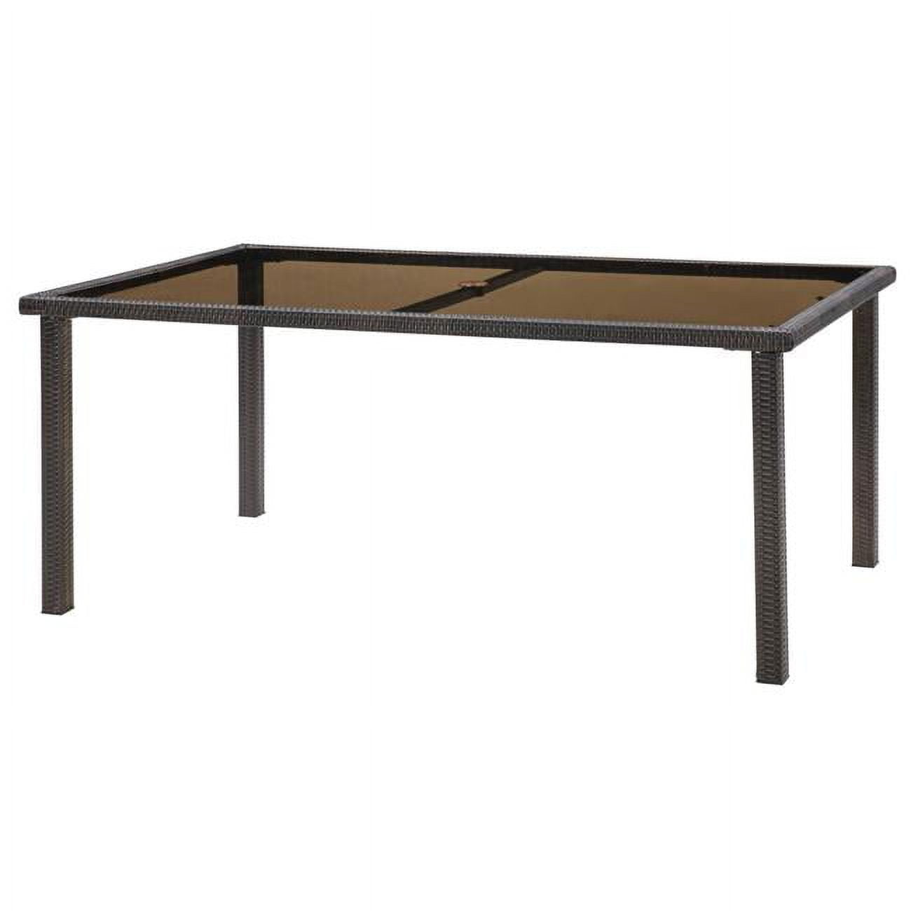 Hanover 2356TT 67 x 41 in. Glass Top Dining Table
