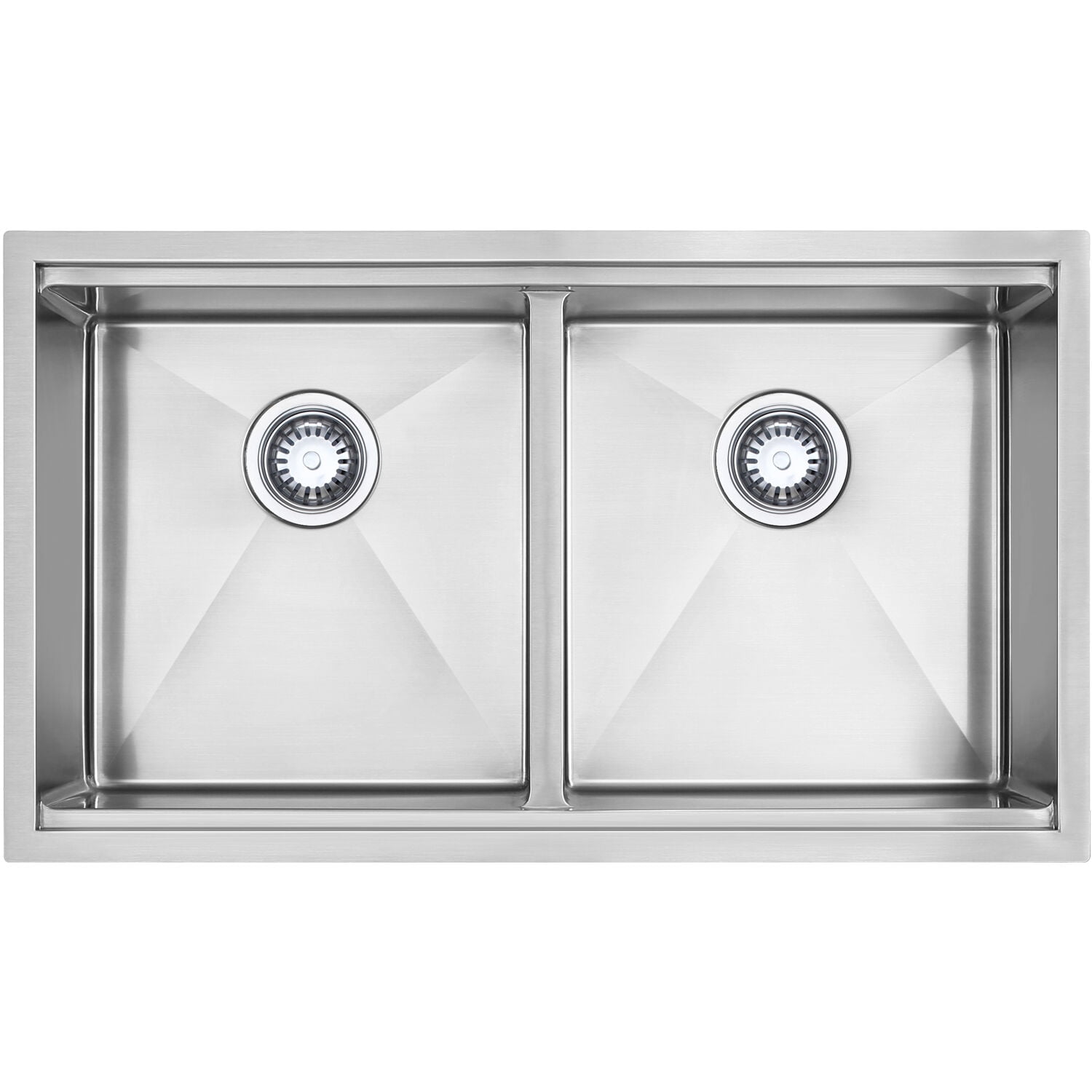 33'' Stainless Steel Double Bowl Undermount Kitchen Sink
