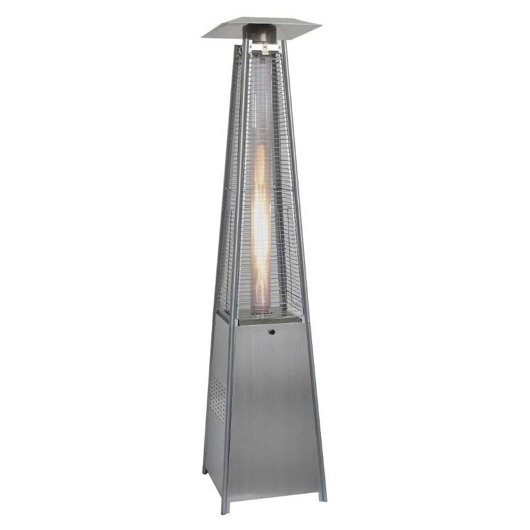 Hanover 7Ft. 42,000 BTU Pyramid Propane Patio Heater in Stainless