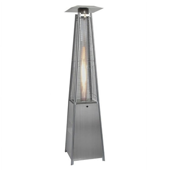 Hanover 7 ft. 42,000 BTU Pyramid Propane Patio Heater in Stainless Steel