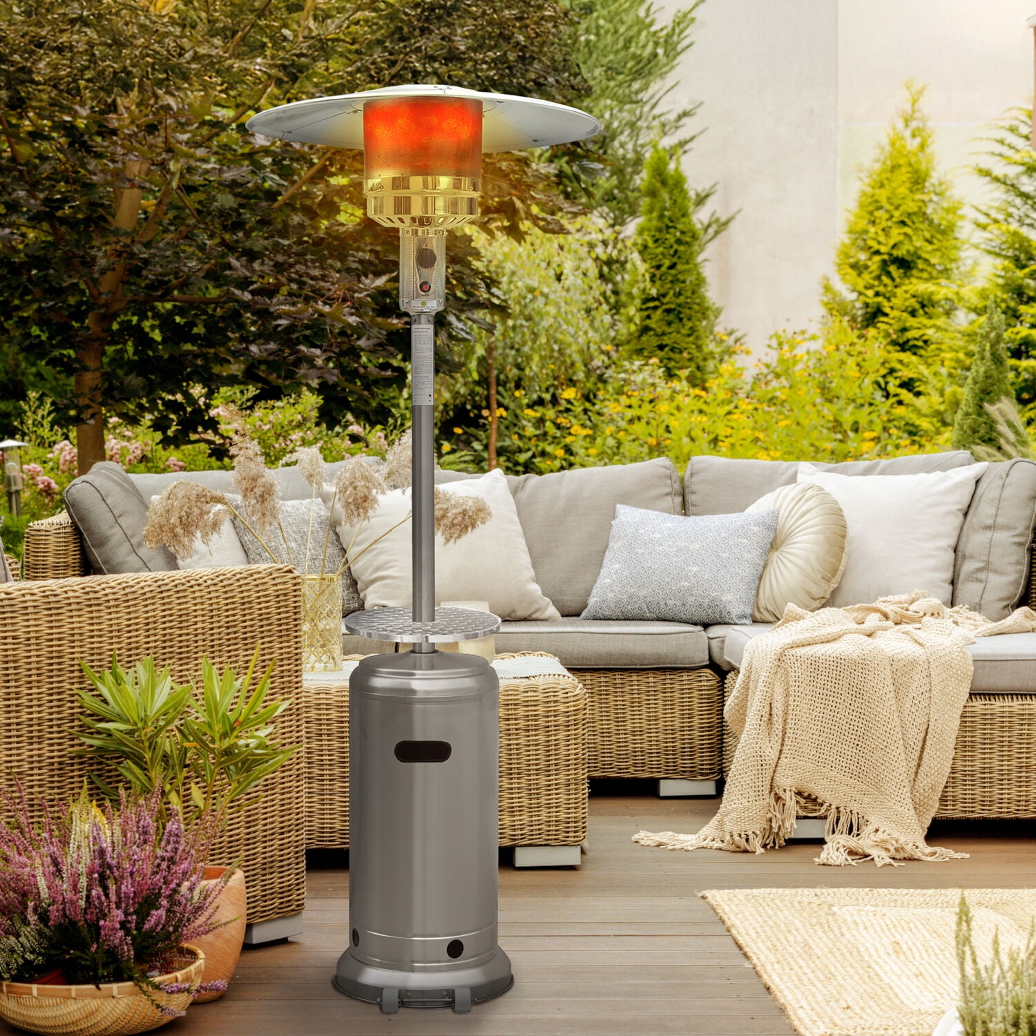 Hanover 7-ft. 48,000 BTU Propane Patio Heater HAN003SS