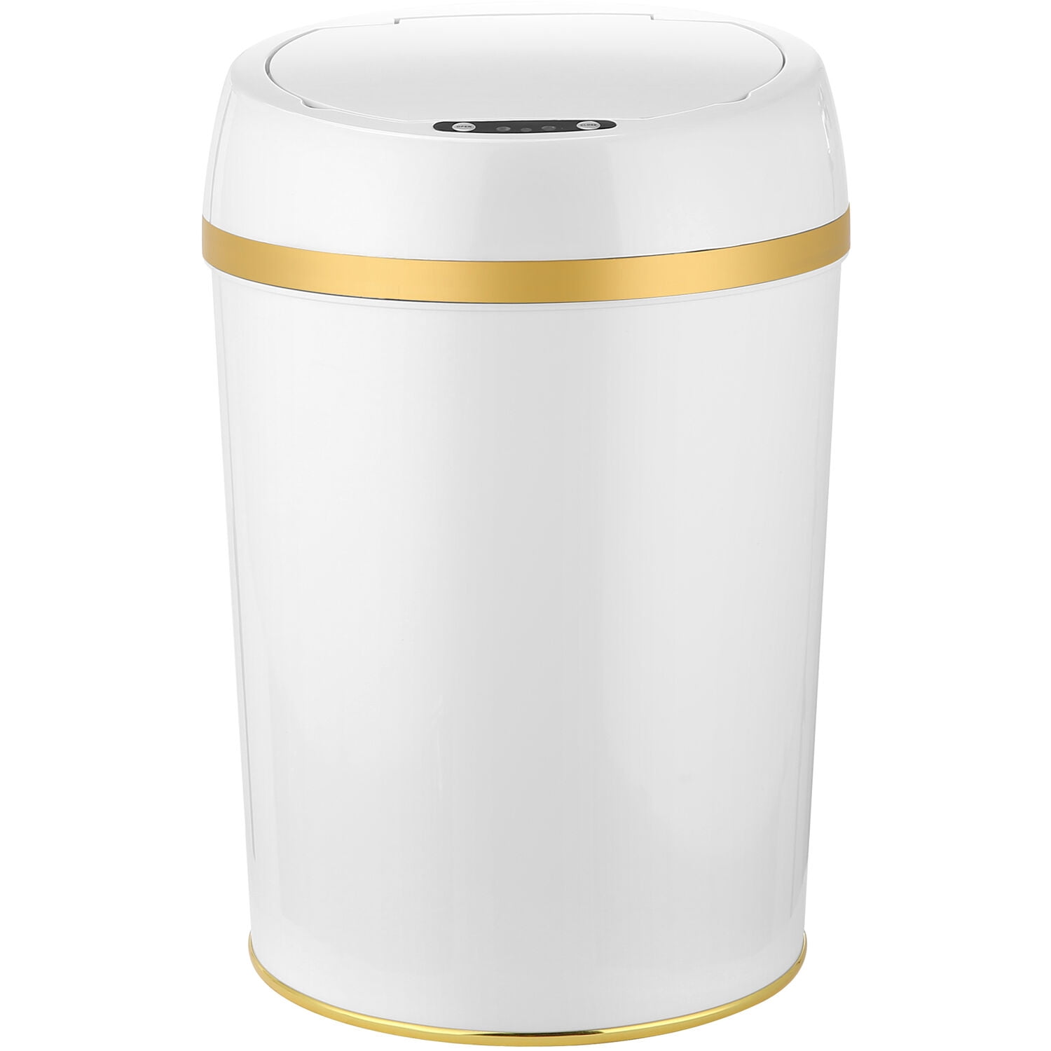 Hanover 9 Liter - 2.3 Gallon Trash Can for Home and Kitchen | Fingerprint Smudge Resistant | Soft Close | Sensor Lid | White