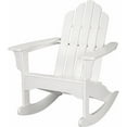 thumbnail image 1 of Hanover All-Weather Adirondack Rocking Chair in White, 1 of 10
