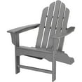 thumbnail image 1 of Hanover All-Weather Contoured Adirondack Chair - Grey, 1 of 10