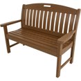 thumbnail image 1 of Hanover Avalon All-Weather 48 In. Porch Bench in Teak, 1 of 6