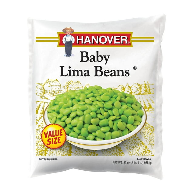 Hanover Baby Lima Beans, Value Size, 33 oz Bag (Frozen)