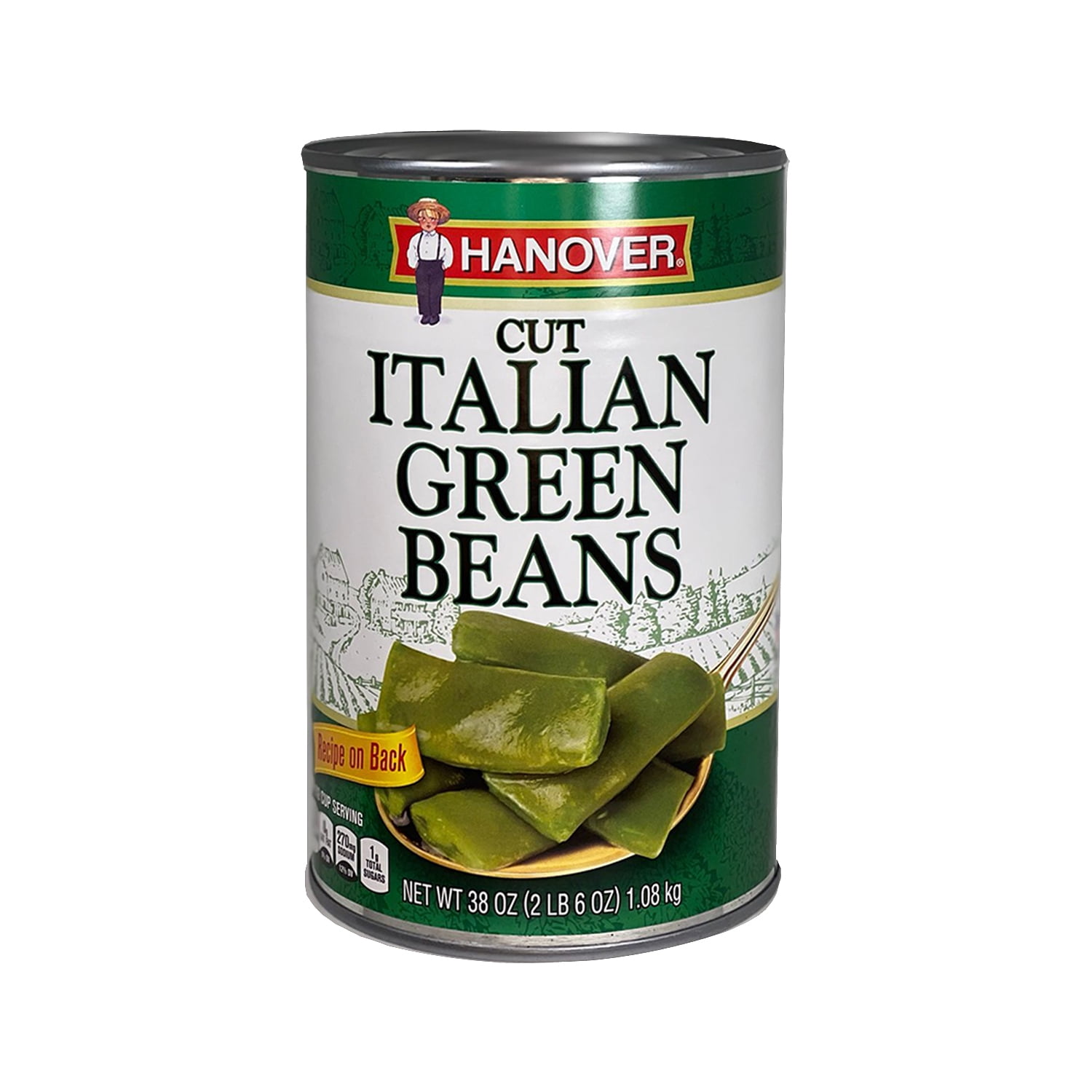 Hanover Blue Lake Cut Green Beans, 38 oz Can