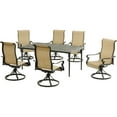thumbnail image 1 of Hanover Brigantine 7-Piece Outdoor Patio Dining Set with 29 in. Table and Swivel Chairs, Seats 6, 1 of 19