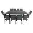 thumbnail image 1 of Hanover Cameron 11-Piece Expandable Dining Set with 10 Sling Dining Chairs and a 40" x 94" Table, 1 of 11