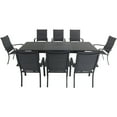 thumbnail image 1 of Hanover Cameron 9-Piece Expandable Dining Set with 8 Padded Sling Dining Chairs and a 40" x 94" Table, 1 of 17