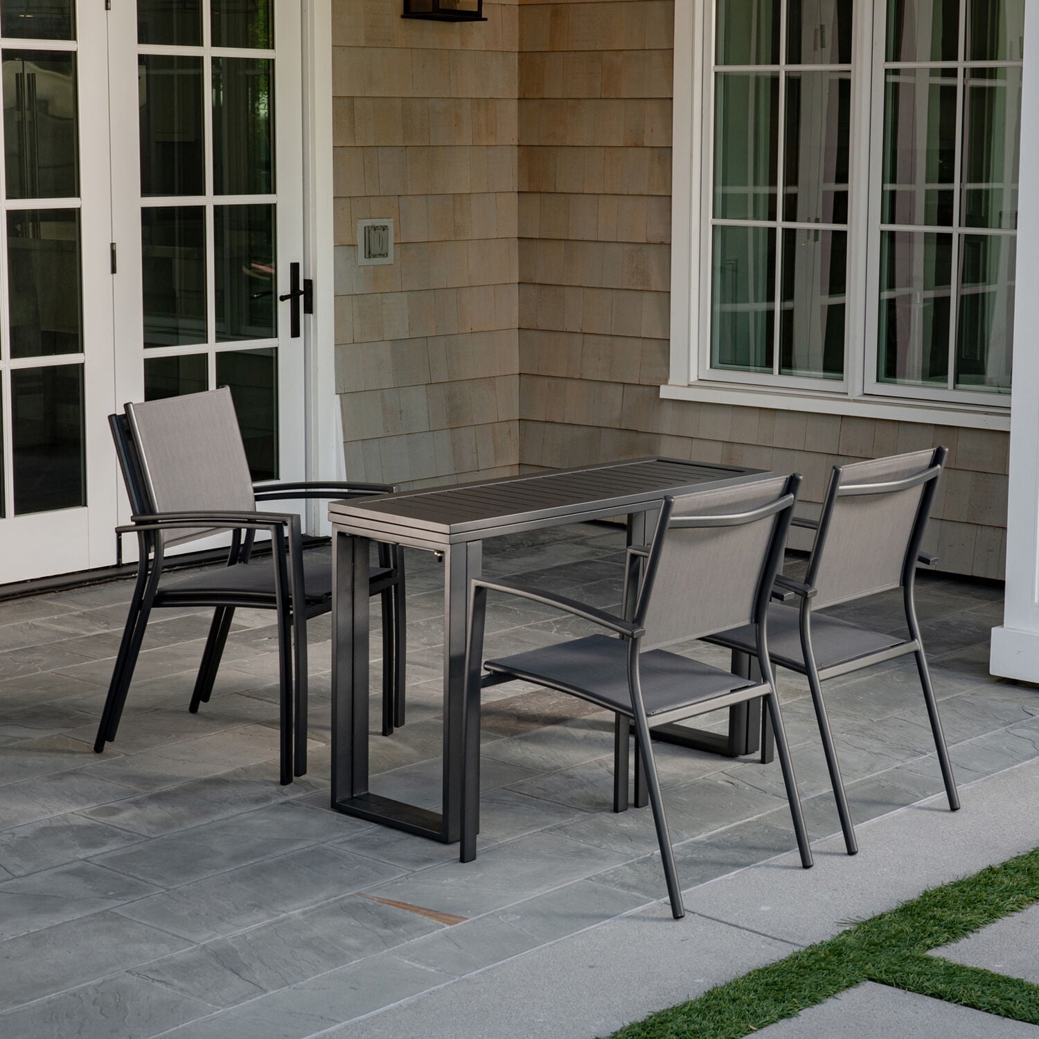 Hanover Conrad 5-Piece Compact Outdoor Dining Set - Walmart.com
