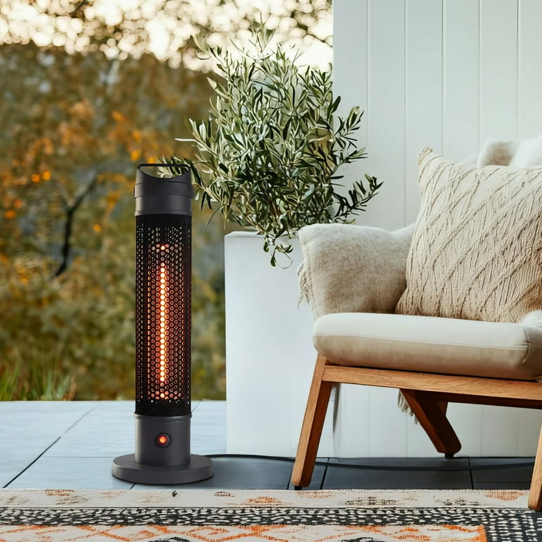 hanover mini umbrella table top patio heater - 7-Ft. 48,000 BTU Steel Propane touch Piezo push SUNHEAT Classic Umbrella Design Portable