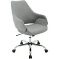 thumbnail image 1 of Hanover Everson 17.75-20.75" Gas Lift, Wheeled Office Chair in Gray, 1 of 2