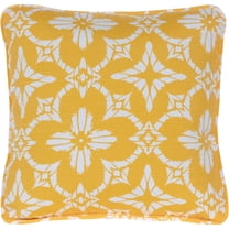 Hanover Floral Indoor/Outdoor Throw Pillow, Decorative, Set of 1, Yellow- HANTPFLOR-YEL