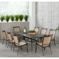 thumbnail image 1 of Hanover Fontana 9-Piece Outdoor Dining Set with 8 Sling Chairs and a 42-In. x 84-In. Cast-Top Table, 1 of 11
