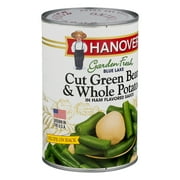 Hanover Foods Blue Lake Cut Green Beans and Potatoes in Ham Flavored Sauce, 39 oz Can
