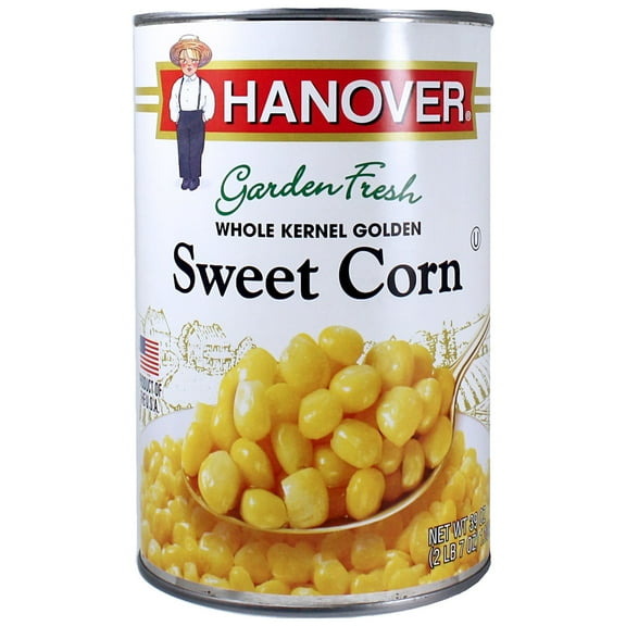 Hanover Garden Fresh Whole Kernel Golden Sweet Corn, 39 oz Can  Family-Size Shelf-Stable Vegetables