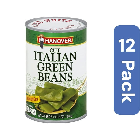 Hanover Italian Green Cut Beans 38 oz (Pack Of 12)