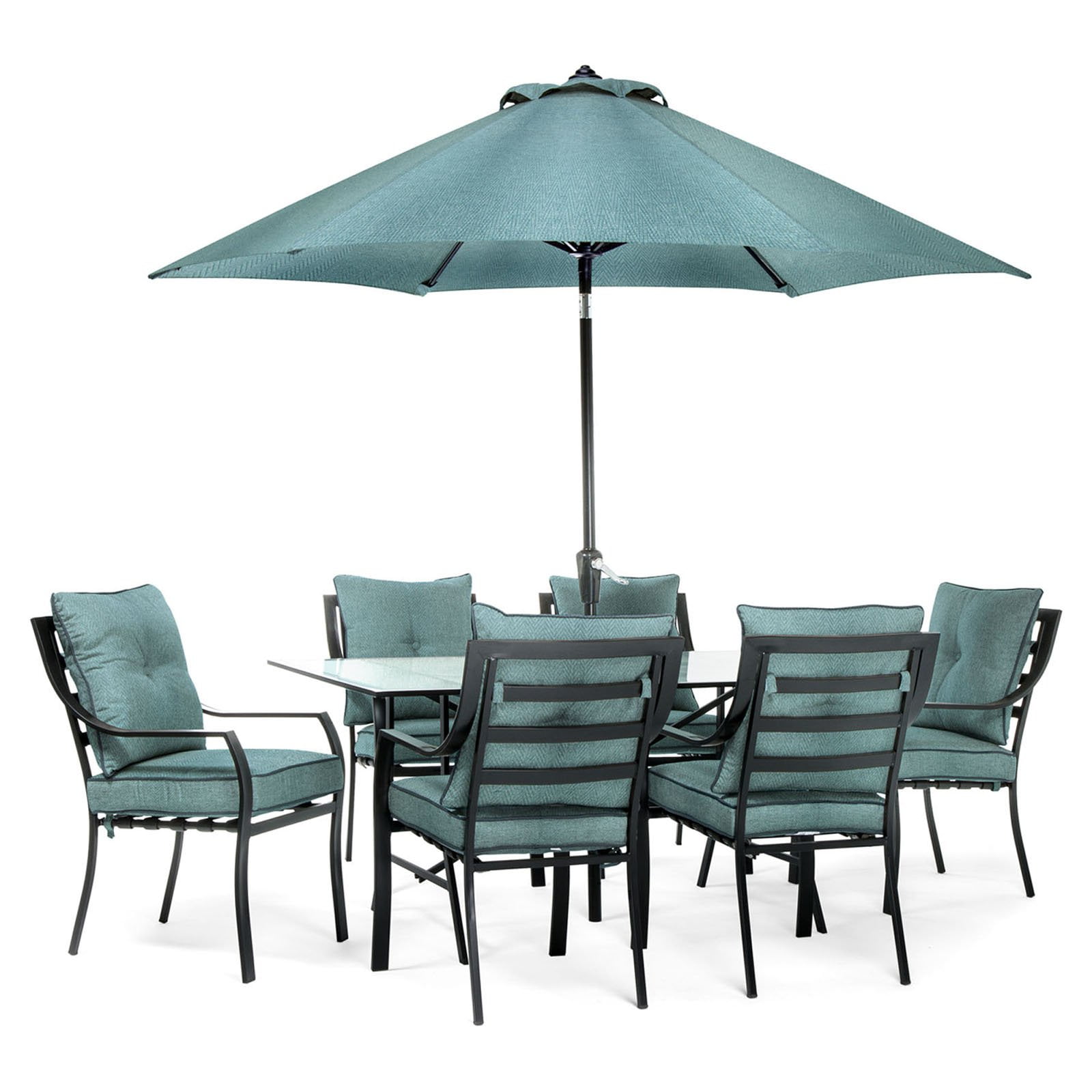 Lavallette Classic Cool Blue 9-Foot Weather-Resistant Patio Umbrella