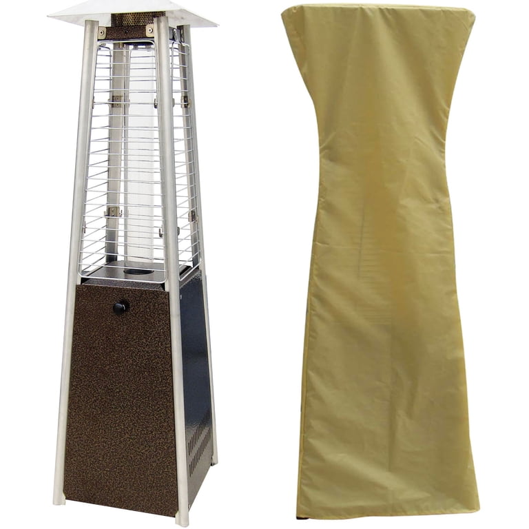 hanover mini umbrella table top patio heater - 7-Ft. 48,000 BTU Steel Propane Standing 7 feet tall Hanover Mini Pyramid Tabletop Propane