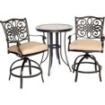 thumbnail image 1 of Hanover Monaco 3-Piece High-Dining Bistro Set, 1 of 8