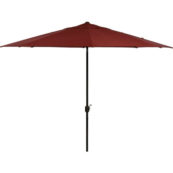 Hanover Montclair 11-Ft. Market Outdoor Umbrella in Chili Red