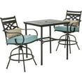 thumbnail image 1 of Hanover Montclair 3 Pcs Steel Outdoor High-Dining Set, Ocean Blue, 1 of 21