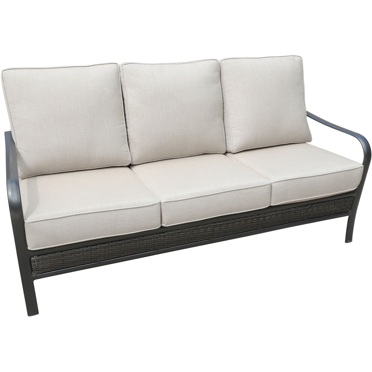 Hanover Oakmont CommercialGrade Aluminum/Woven Sofa with Plush