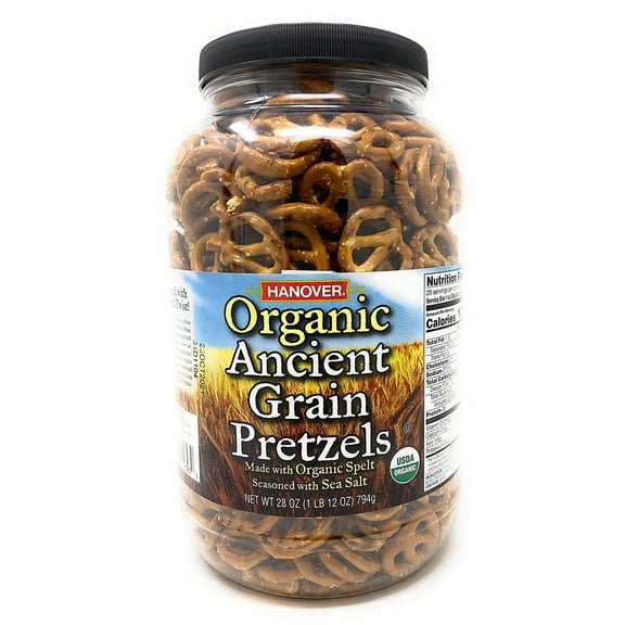 Hanover Organic Ancient Grains Spelt Pretzels, 28 Ounces - Pack Of 1.
