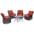 thumbnail image 1 of Hanover Orleans 5-Piece Patio Chat Set, 1 of 10