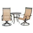 thumbnail image 1 of Hanover Outdoor Manor 3-Piece Bistro Set, Cedar/Bronze, 1 of 8
