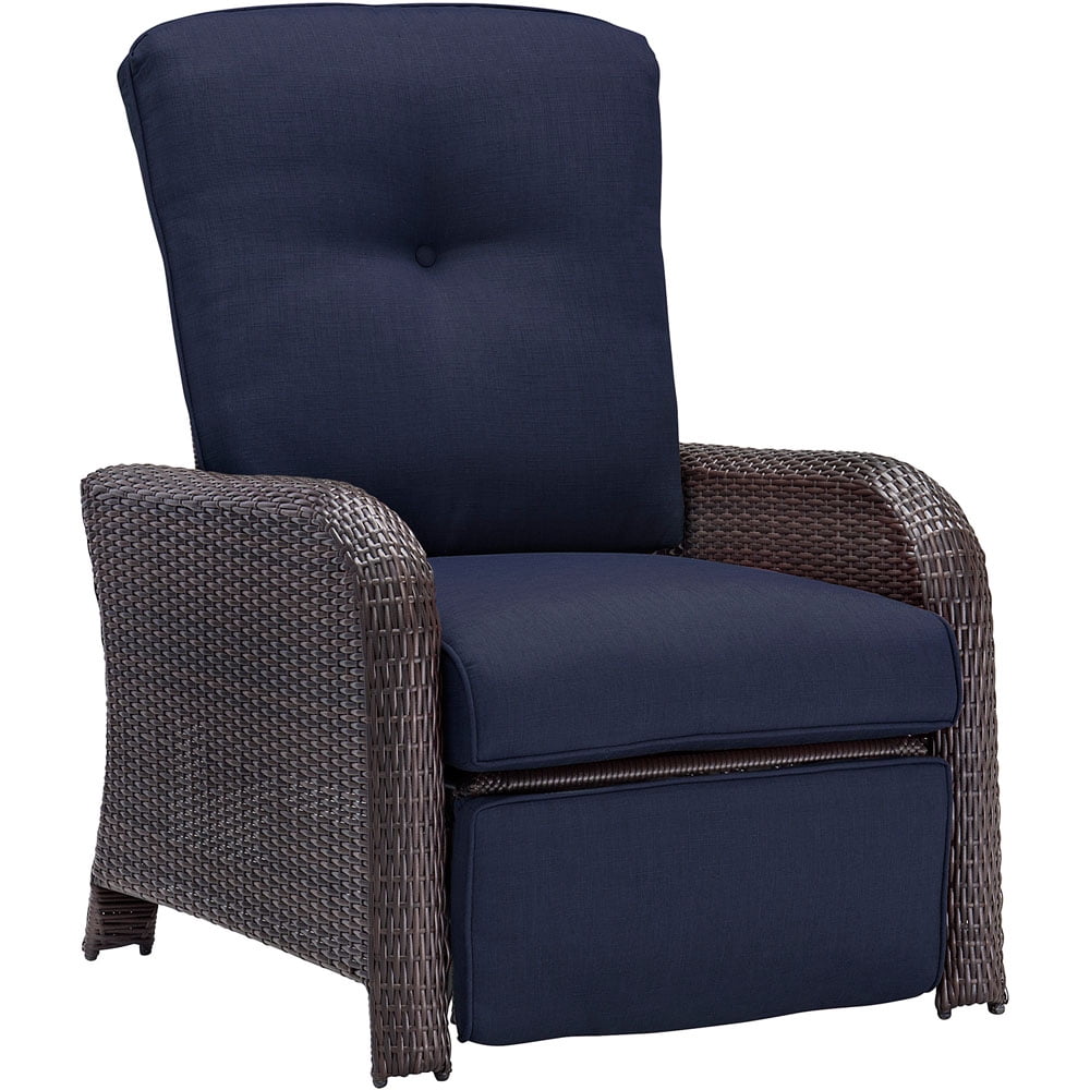 Hanover  Outdoor Strathmere Navy Blue Luxury Recliner