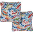thumbnail image 1 of Hanover Paisley Indoor/Outdoor Throw Pillow, Decorative, Set of 2- HANTPPAIS-MLT-2, 1 of 5