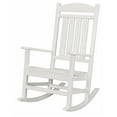 thumbnail image 1 of Hanover Pineapple Cay All-Weather Outdoor Patio Porch Rocker, Eco-Friendly, Recycled Material, Made in USA - HVR100WHT, 1 of 2