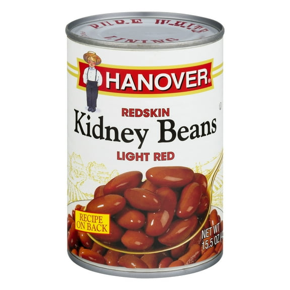 Hanover Light Red Kidney Beans, 15.5 oz Can Vegan, Gluten Free Beans for Chili, Rice, and Everyday Meals