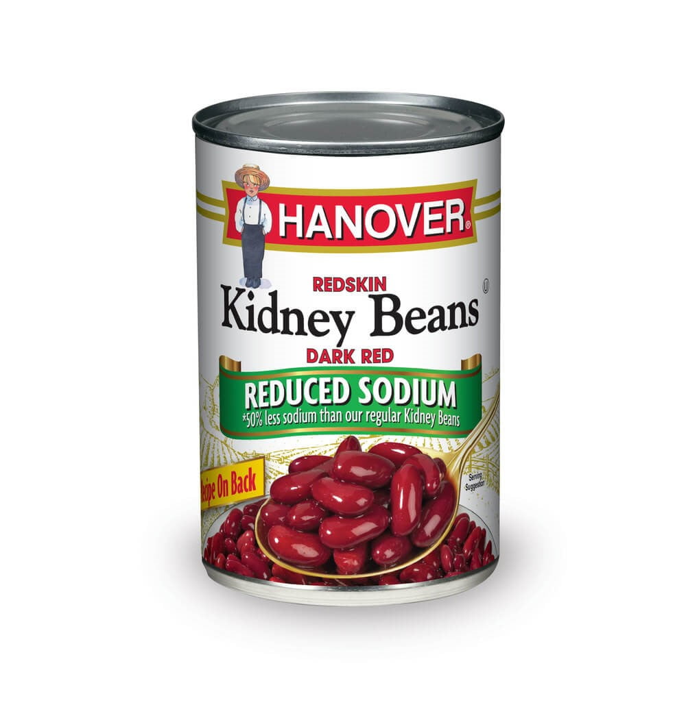Hanover Reduced Sodium Dark Red Kidney Beans, 15.5 oz