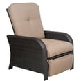 thumbnail image 1 of Hanover Strathmere Steel Outdoor Recliner with Cushions, Tan, 1 of 13