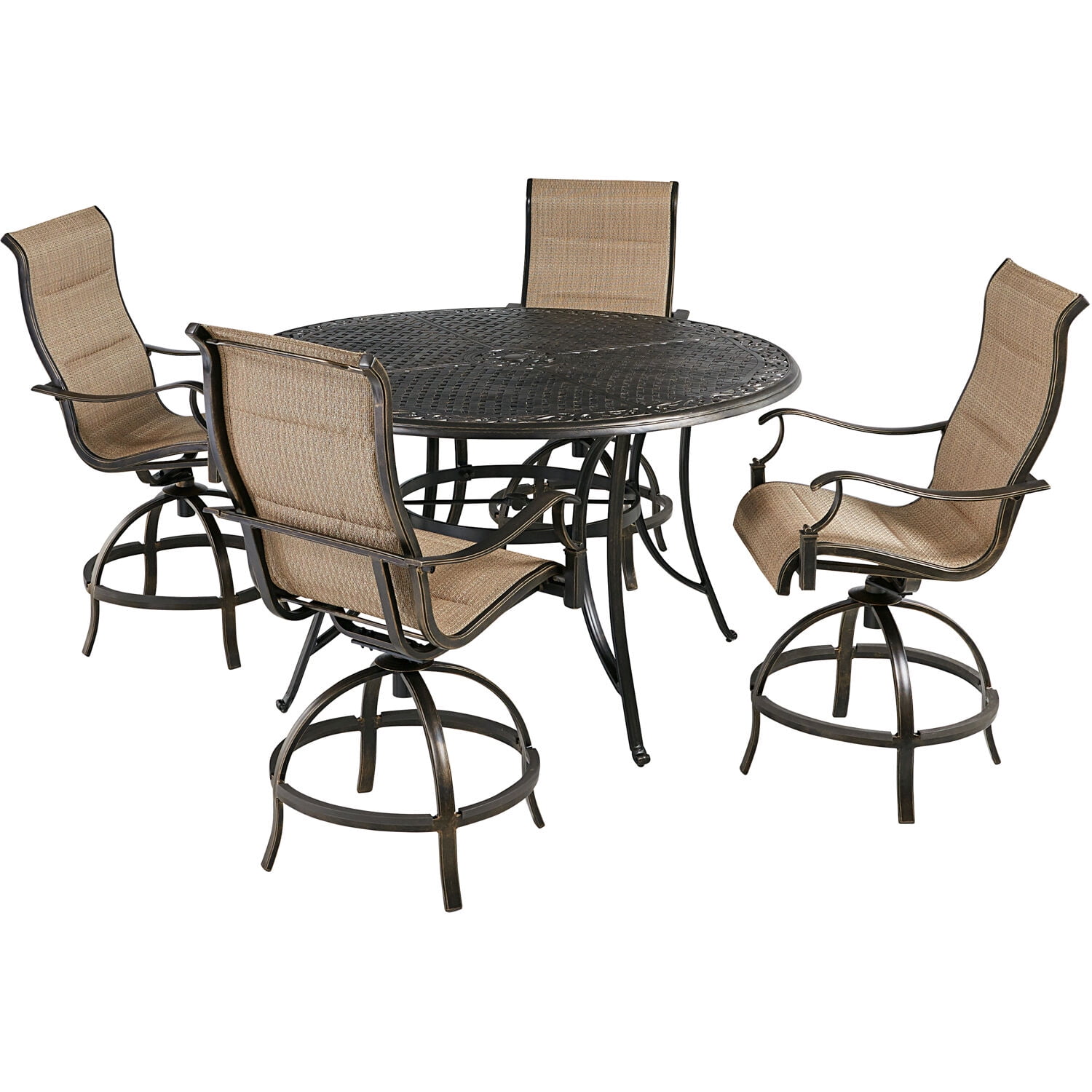 Hanover Traditions 5Piece Outdoor High Dining Patio Set, 4 Counter