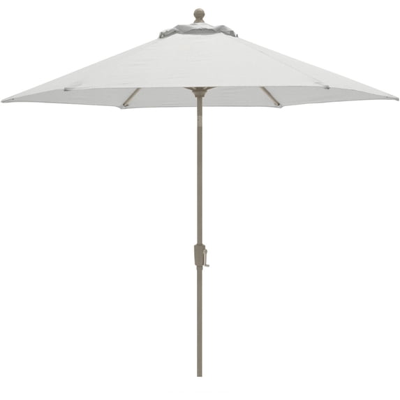 Hanover Traditions 9 FT Market Outdoor Umbrella with Tilt Crank Lever, Rust-Resistant, All-Weather - TRADUMBBEIGE