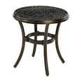 thumbnail image 1 of Hanover Tradsdtbl Traditions 18" Diameter Aluminum Outdoor Side Accent Table - Bronze Cast, 1 of 5