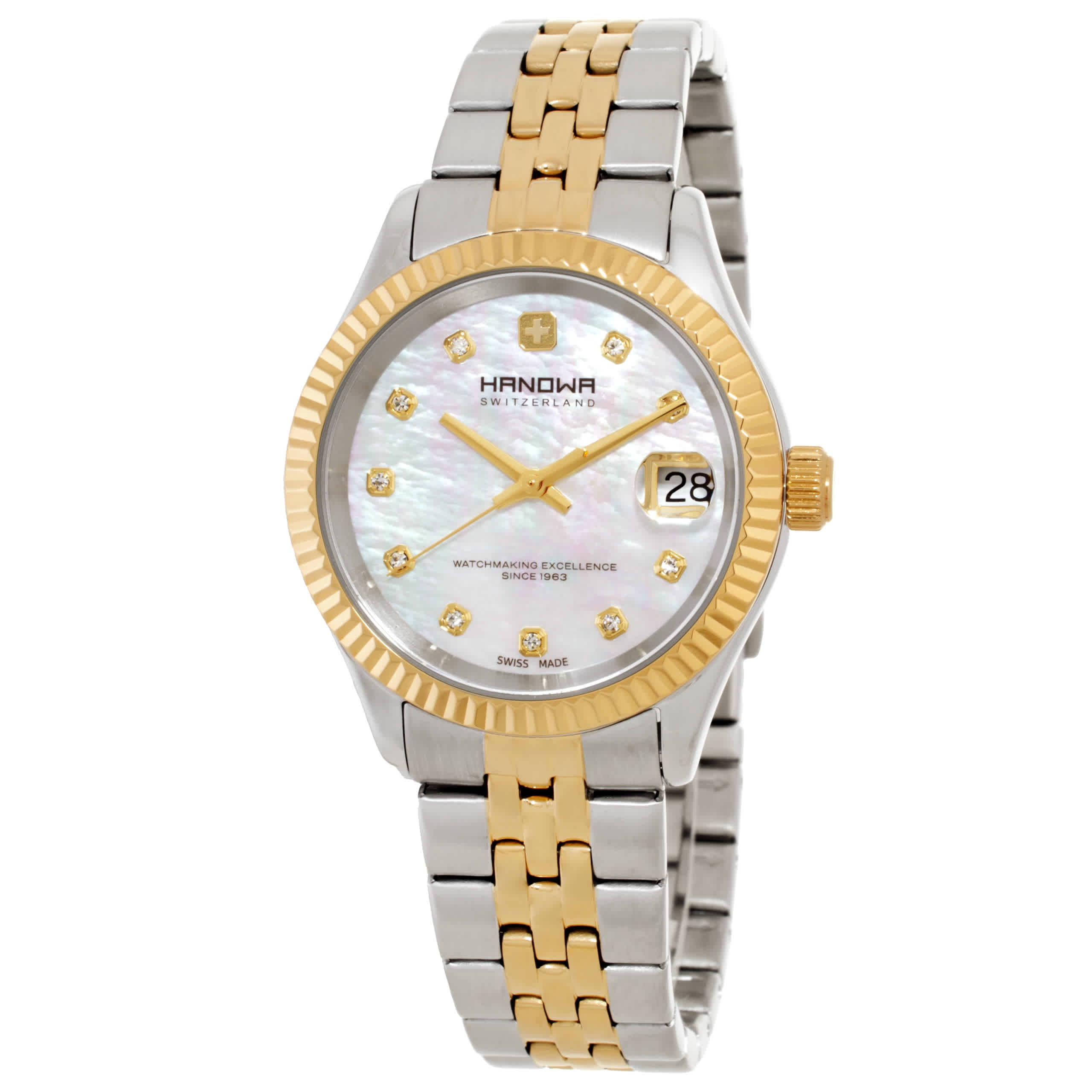 NWT Hanowa Sense Quartz White Mother of Pearl Dial Ladies Watch HANOWA main image 4