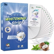 HanrayCare Enamel-Safe Teeth Whitening Strips for Deep Stain Removal, Professional Dentist-Approved with Hydrogen Peroxide, Super Sticky & Non-Slip
