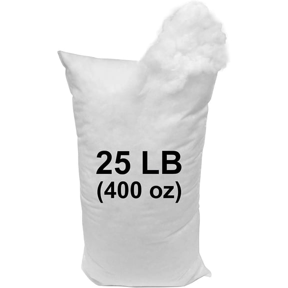 Hanrise Pillow Stuffing (Not Made in China) 25 LB Bag 100% High-Loft Polyester Stuffing Fiber Fill