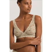 Hanro MOSS GREEN Luxury Moments Lace Bralette, US 34A, UK 34A