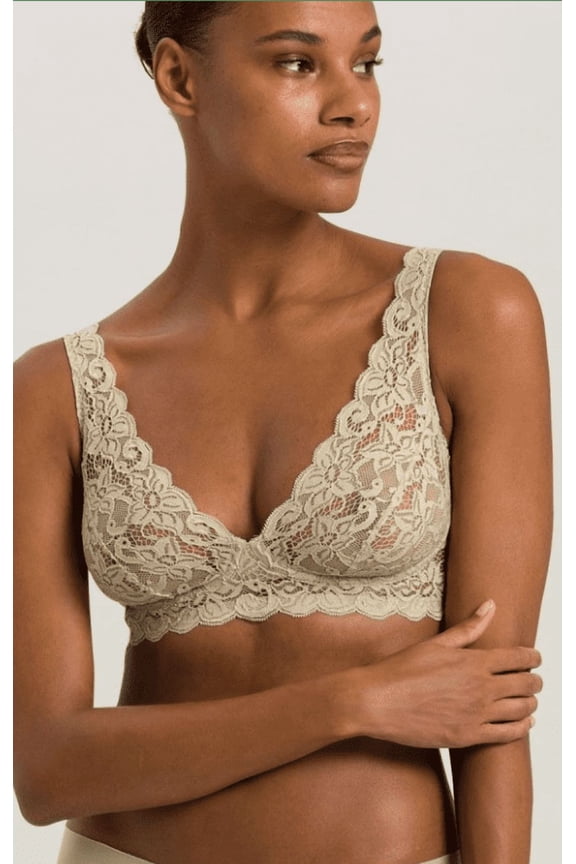MOSS GREEN Luxury Moments Lace Bralette, US 34A, UK 34A