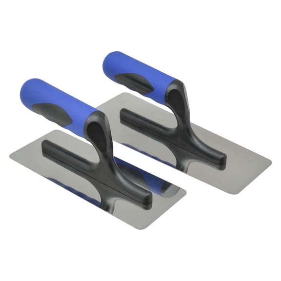 Hanroy Finishing Trowel Set, Stainless Steel Cement Trowels for Concrete, Drywall, Joint Compound, Plastering and Paint Patching