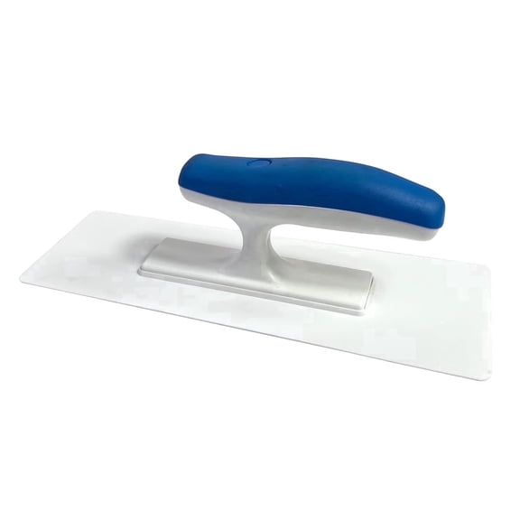 Hanroy Plastic Finishing Trowel, 9.6 inch Round End Drywall Trowel for Plastering, Joint Compound, Concrete Cement and Paint Patching