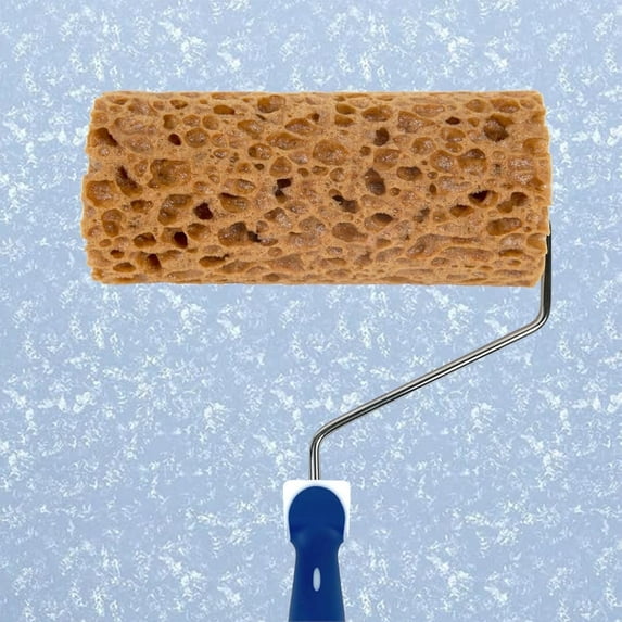 Hanroy 7" Sponge Paint Roller, Unique Seaweed Texture for DIY Walls, Pattern & Home Decor Projects (M90F)