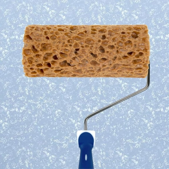 Hanroy 7" Sponge Paint Roller, Unique Seaweed Texture for DIY Walls, Pattern & Home Decor Projects (M90F)